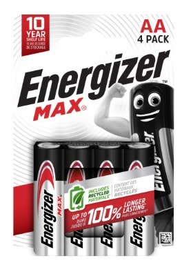 Blíster 4 pilas Energizer doble AA