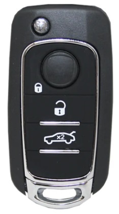 Carcasa mando3 botones SIP22 Fiat 500